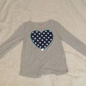 Grey shirt with heart